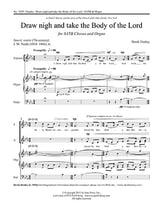 Draw Nigh and Take the Body of the Lord SATB choral sheet music cover